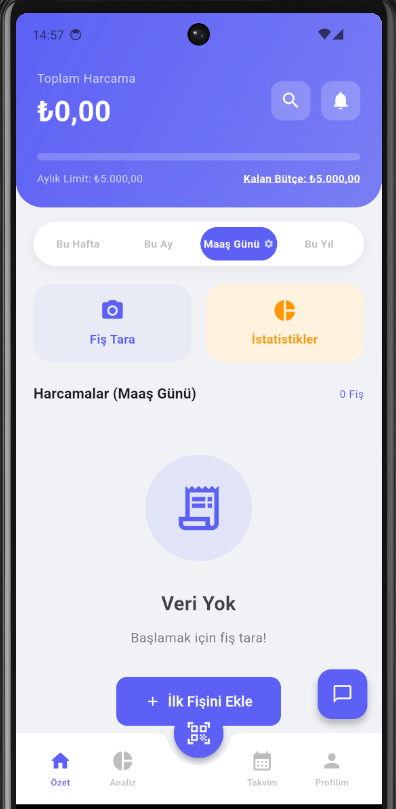FişMatik: Bütçe Takibi Screenshot 1